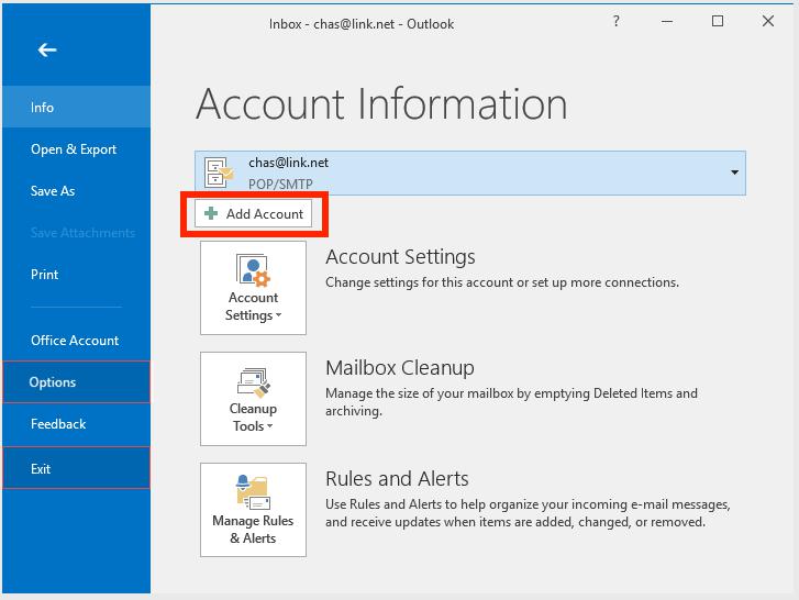 Setting Up TPG Email for Microsoft Outlook 2016 - TPG Community