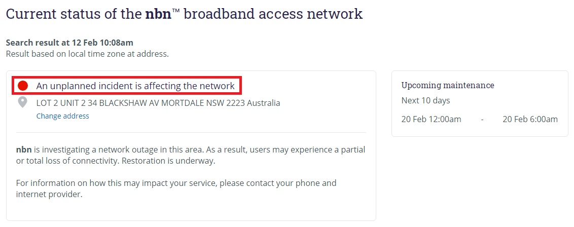 How To Check For Nbn Network Outage Tpg Community