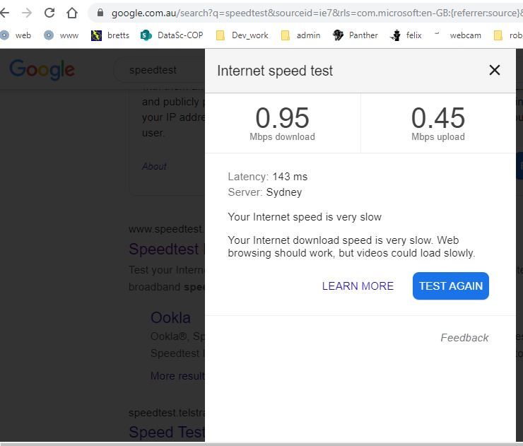 TPG Speeds