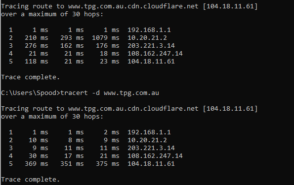 tracert 2219 20220116 during lag spike.PNG
