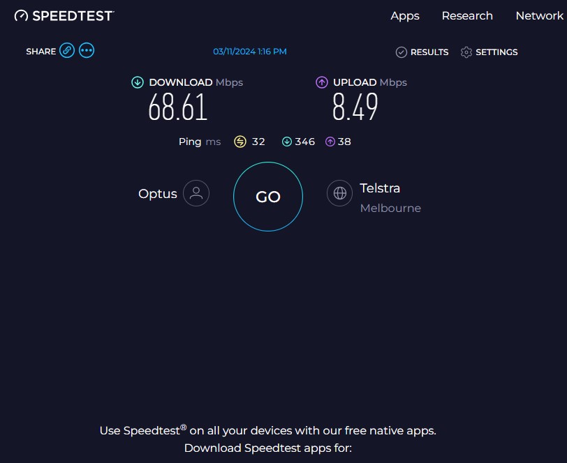 5G home broadband slow despite restarting wifi modem - TPG Community